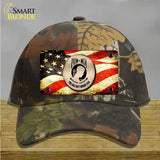 POW MIA With USA Flag Novelty License Plate Hat Cotton / Camoflauge