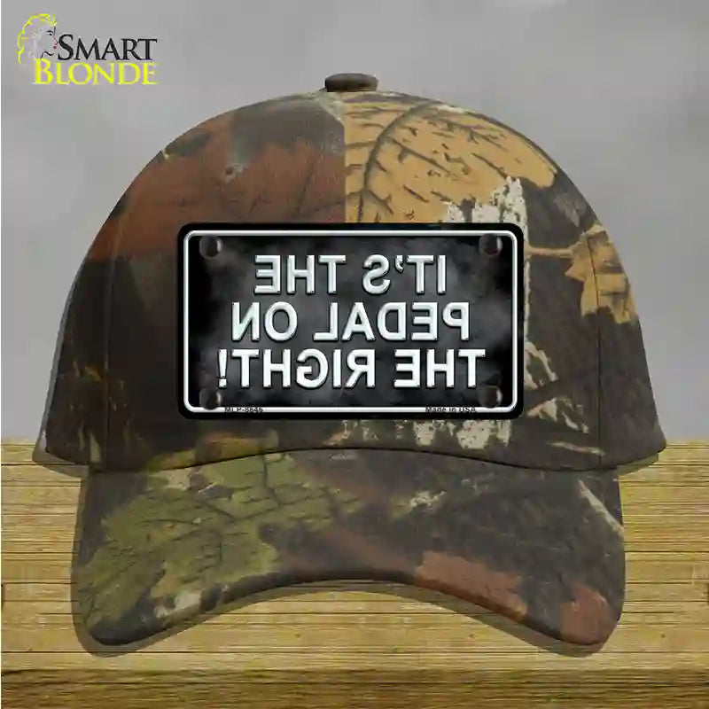 Pedal On The Right Novelty License Plate Hat Cotton / Camoflauge