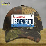 Leavenworth Washington Novelty License Plate Hat Cotton / Camoflauge