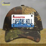 Capital Hill Washington Novelty License Plate Hat Cotton / Camoflauge