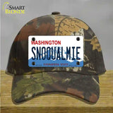 Snoqualmie Washington Novelty License Plate Hat Cotton / Camoflauge