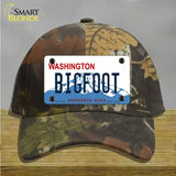 Bigfoot Washington Novelty License Plate Hat Cotton / Camoflauge