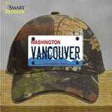 Vancouver Washington Novelty License Plate Hat Cotton / Camoflauge