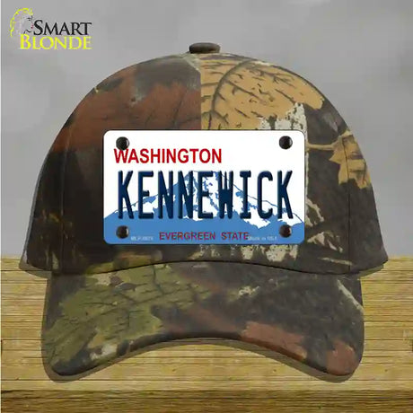 Kennewick Washington Novelty License Plate Hat Cotton / Camoflauge