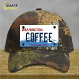 Coffee Washington Novelty License Plate Hat Cotton / Camoflauge