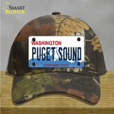 Puget Sound Washington Novelty License Plate Hat Cotton / Camoflauge