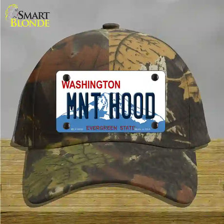 MNT Hood Washington Novelty License Plate Hat Cotton / Camoflauge