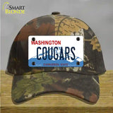 Cougars Washington Novelty License Plate Hat Cotton / Camoflauge