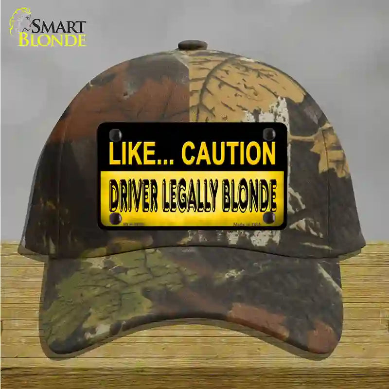 Driver Legally Blonde Novelty License Plate Hat Cotton / Camoflauge