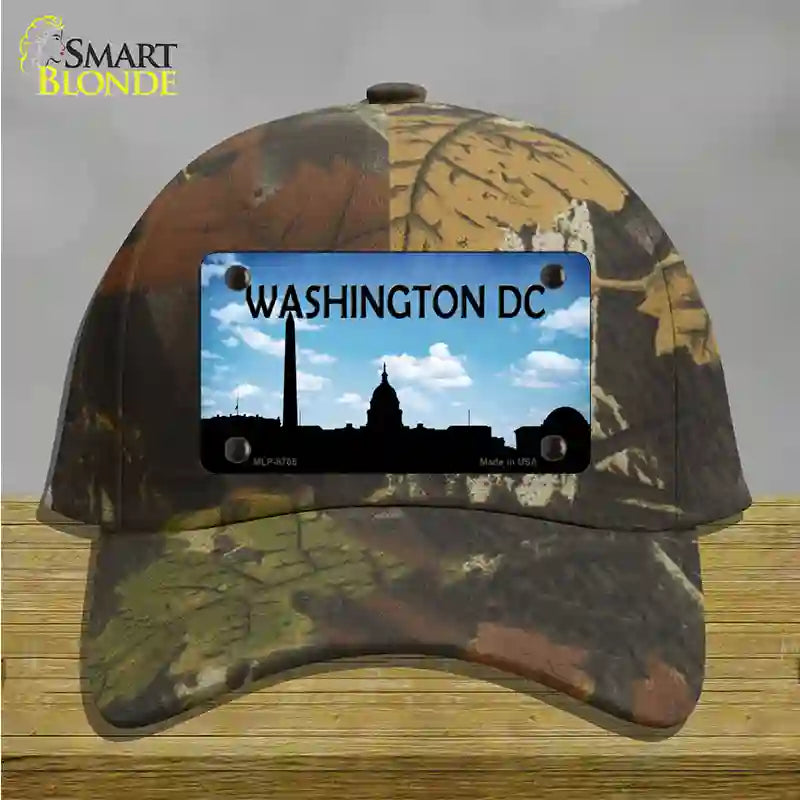 Washington DC Silhouette Novelty License Plate Hat Cotton / Camoflauge