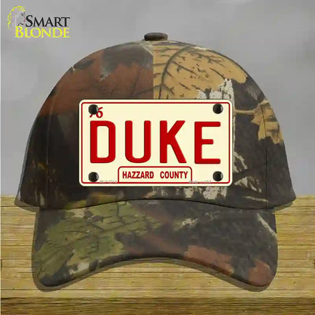 Duke Novelty License Plate Hat Cotton / Camoflauge