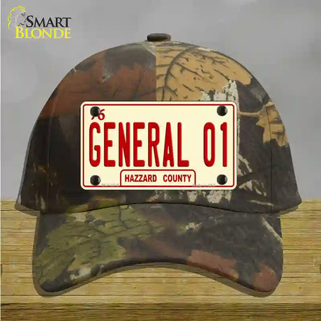 General 01 Novelty License Plate Hat Cotton / Camoflauge