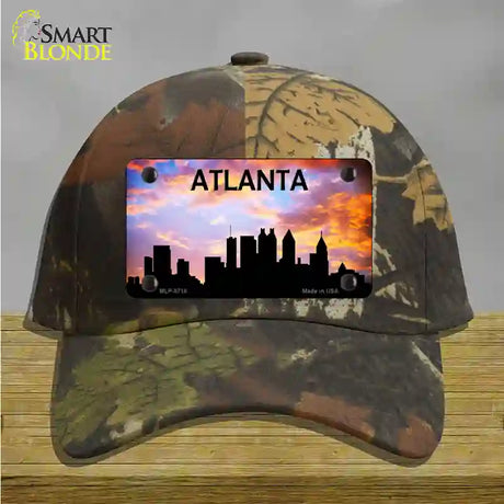 Atlanta Silhouette Novelty License Plate Hat Cotton / Camoflauge