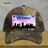 Columbus Silhouette Novelty License Plate Hat Cotton / Camoflauge