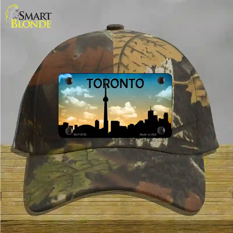 Toronto Silhouette Novelty License Plate Hat Cotton / Camoflauge