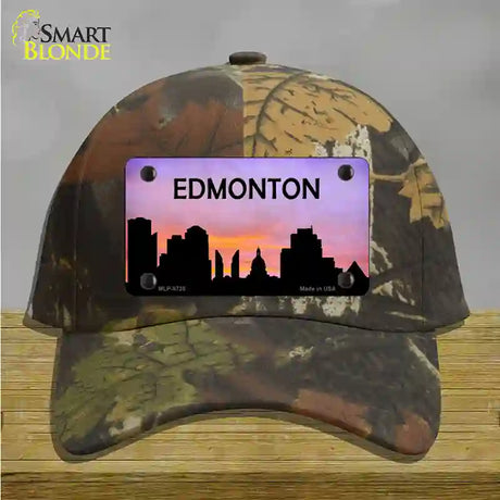 Edmonton Silhouette Novelty License Plate Hat Cotton / Camoflauge