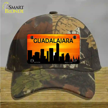 Guadalajara Silhouette Novelty License Plate Hat Cotton / Camoflauge