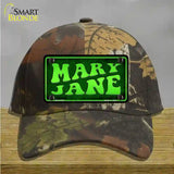 Mary Jane Novelty License Plate Hat Cotton / Camoflauge