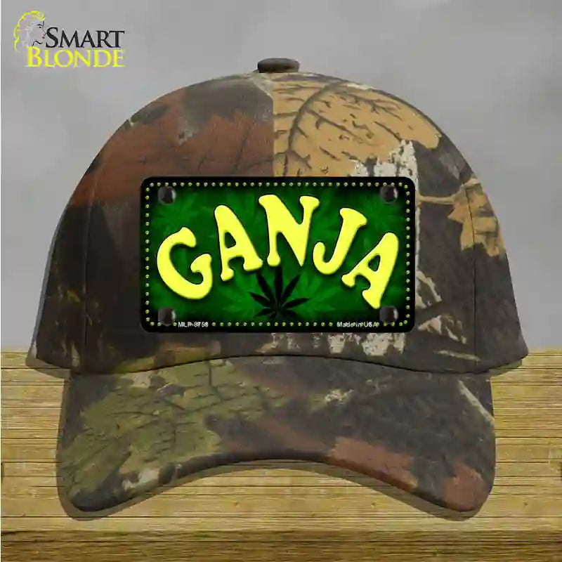 Ganja Novelty License Plate Hat Cotton / Camoflauge