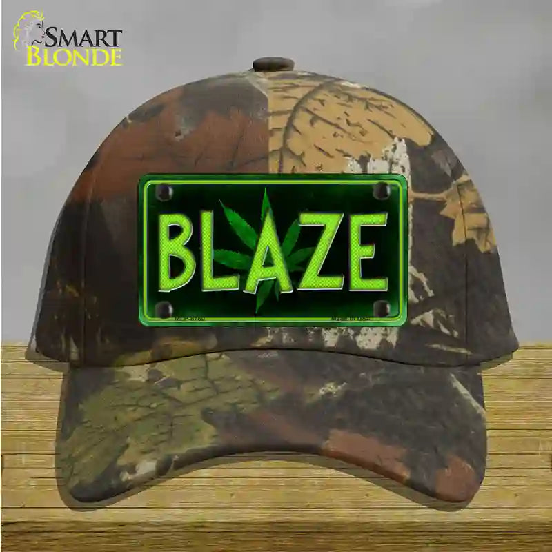 Blaze Novelty License Plate Hat Cotton / Camoflauge