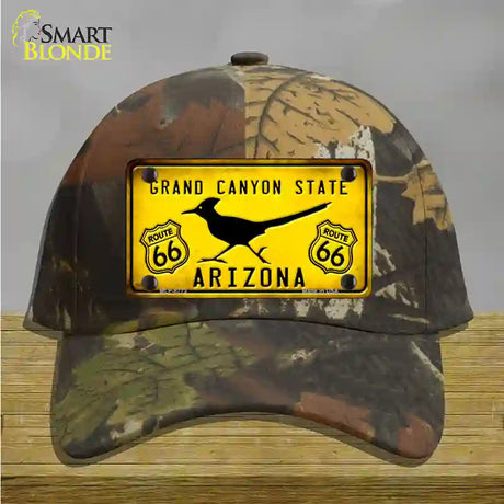 Arizona Grand Canyon With Route 66 Novelty License Plate Hat Cotton / Camoflauge