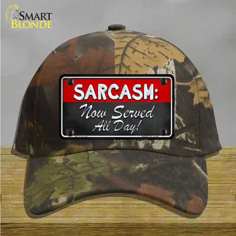 Sarcasm Novelty License Plate Hat Cotton / Camoflauge