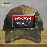 Sarcasm Novelty License Plate Hat Cotton / Camoflauge