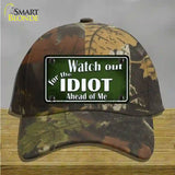 Watch Out Ahead Of Me Novelty License Plate Hat Cotton / Camoflauge