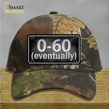 0 To 60 Novelty License Plate Hat Cotton / Camoflauge