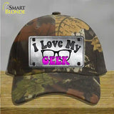 I Love My Geek Novelty License Plate Hat Cotton / Camoflauge