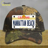 Manhattan Beach CA Novelty License Plate Hat Cotton / Camoflauge