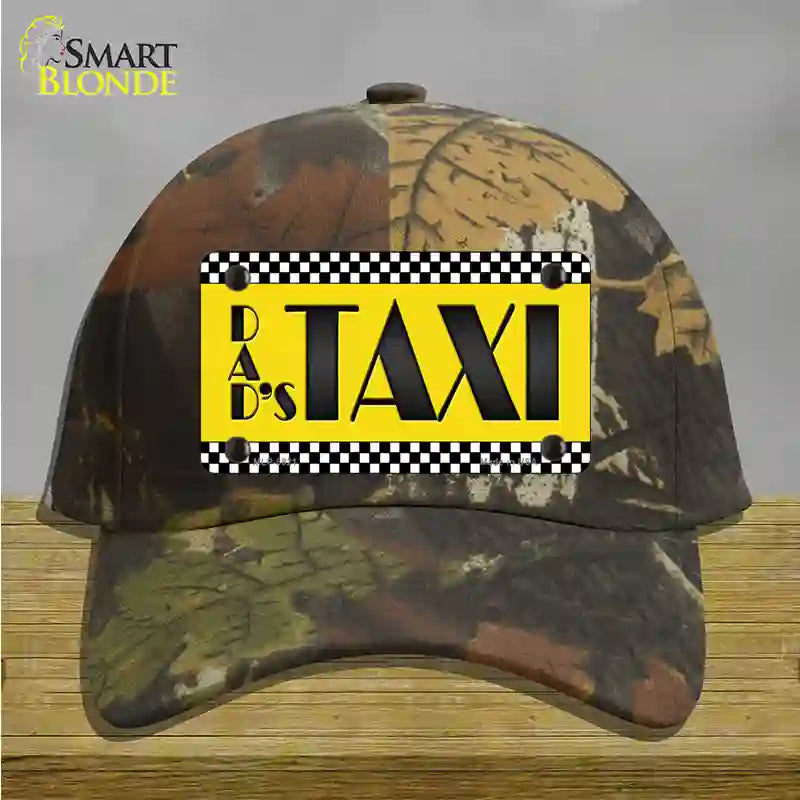 Dads Taxi Novelty License Plate Hat Cotton / Camoflauge