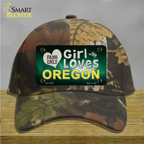 This Girl Loves Oregon Novelty License Plate Hat Cotton / Camoflauge