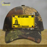 New Hampshire Dont Tread On Me Novelty License Plate Hat Cotton / Camoflauge