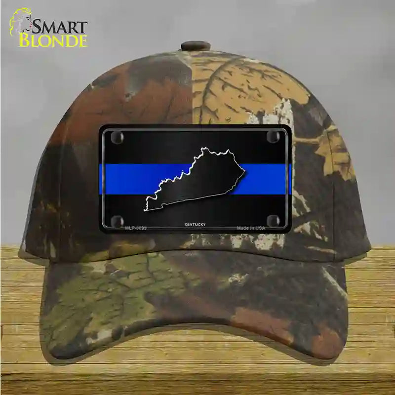 Kentucky Thin Blue Line Novelty License Plate Hat Cotton / Camoflauge