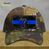 Michigan Thin Blue Line Novelty License Plate Hat Cotton / Camoflauge