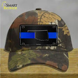 Oklahoma Thin Blue Line Novelty License Plate Hat Cotton / Camoflauge