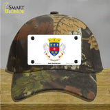 Saint Barthelemy Novelty License Plate Hat Cotton / Camoflauge