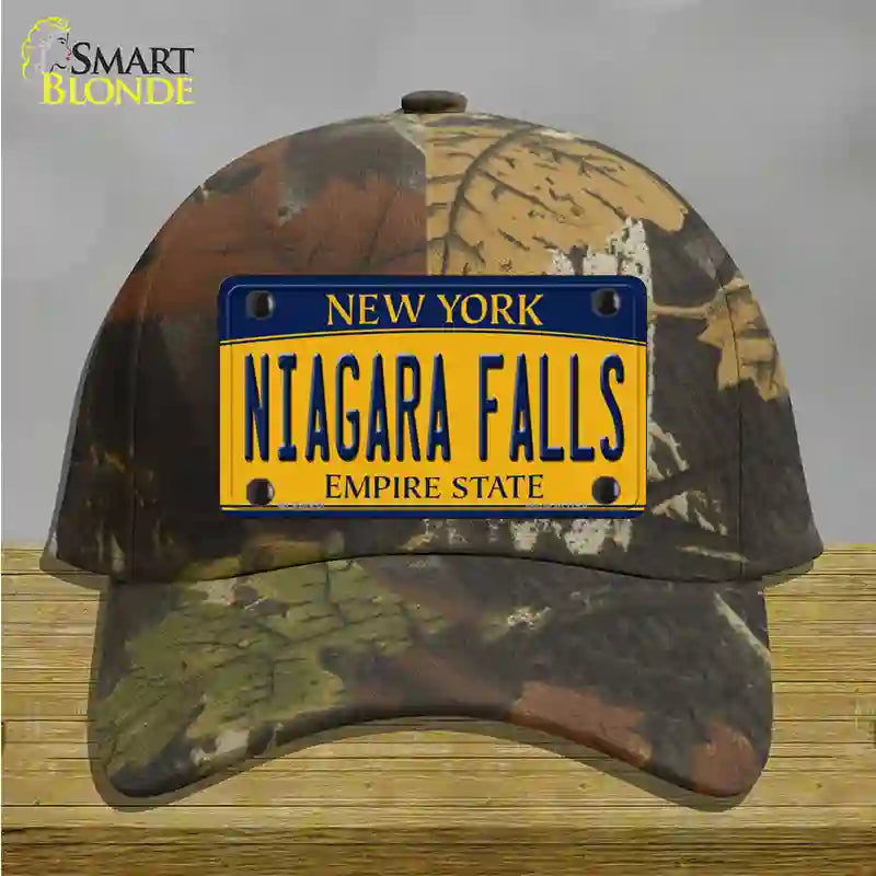 Niagara Falls New York Novelty License Plate Hat Cotton / Camoflauge