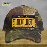 Statue of Liberty New York Novelty License Plate Hat Cotton / Camoflauge