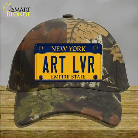 Art Lvr New York Novelty License Plate Hat Cotton / Camoflauge