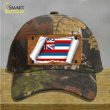 Hawaii Flag Scroll Novelty License Plate Hat Cotton / Camoflauge