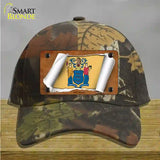 New Jersey Flag Scroll Novelty License Plate Hat Cotton / Camoflauge