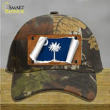 South Carolina Flag Scroll Novelty License Plate Hat Cotton / Camoflauge