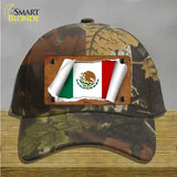 Mexico Flag Scroll Novelty License Plate Hat Cotton / Camoflauge