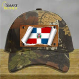 Dominican Republic Flag Scroll Novelty License Plate Hat Cotton / Camoflauge