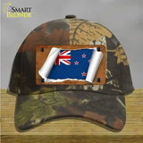 New Zealand Flag Scroll Novelty License Plate Hat Cotton / Camoflauge