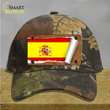 Spain Flag Scroll Novelty License Plate Hat Cotton / Camoflauge