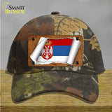 Serbia/Eagle Flag Scroll Novelty License Plate Hat Cotton / Camoflauge