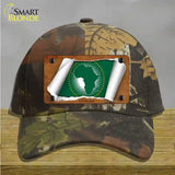 African Union Flag Scroll Novelty License Plate Hat Cotton / Camoflauge